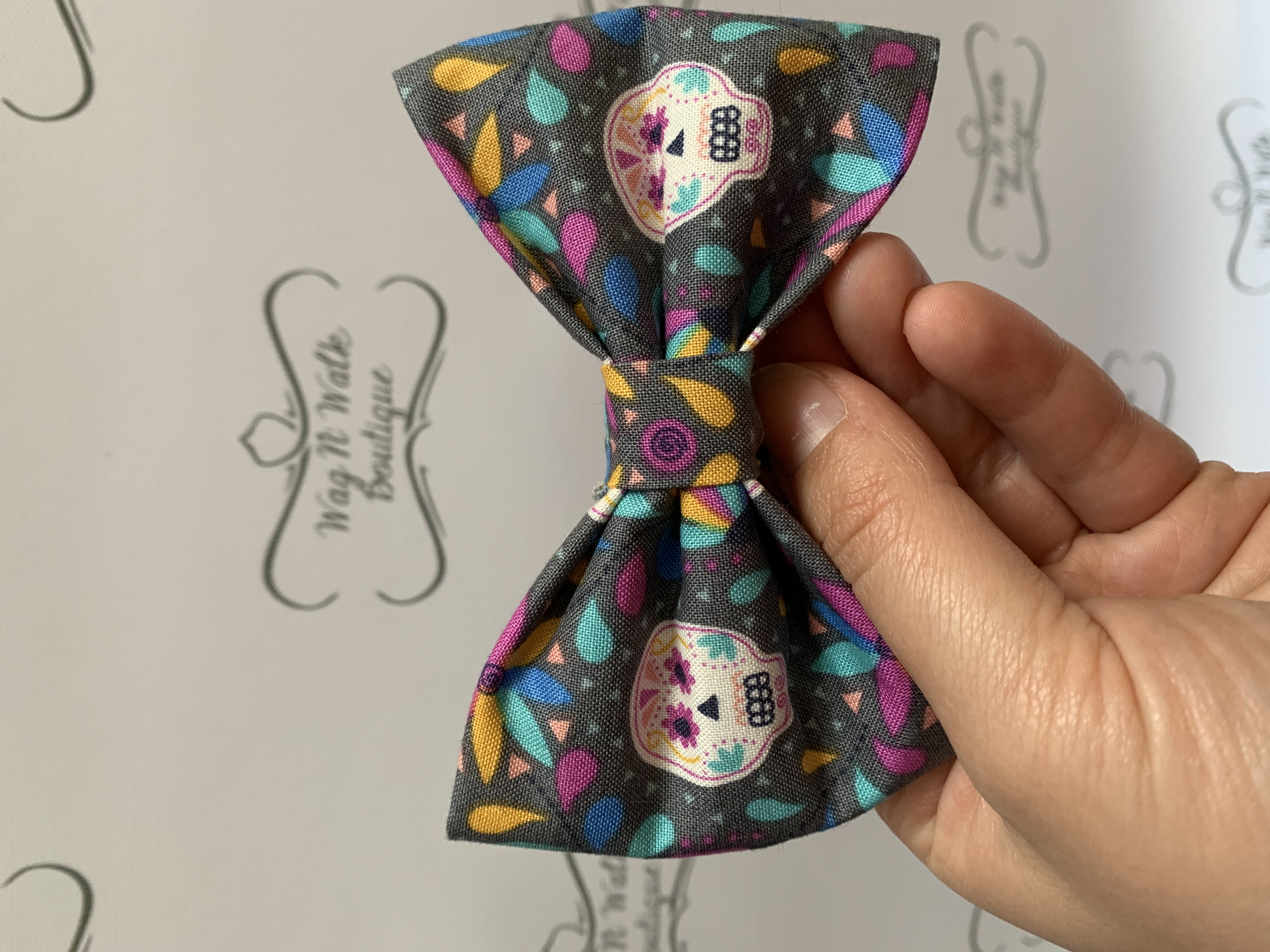 Sugar Skull Bow Tie